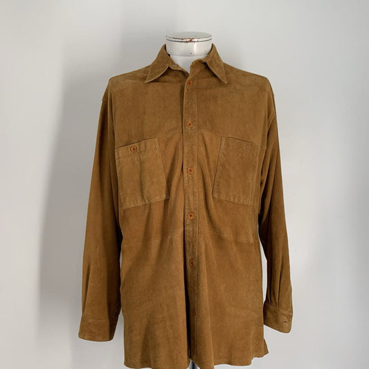 Neiman Marcus Suede Overshirt