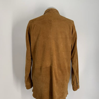 Neiman Marcus Suede Overshirt