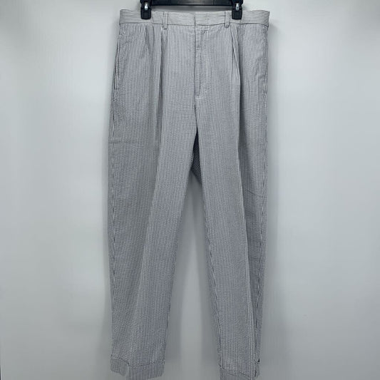 Polo Seersucker Pleated Pants