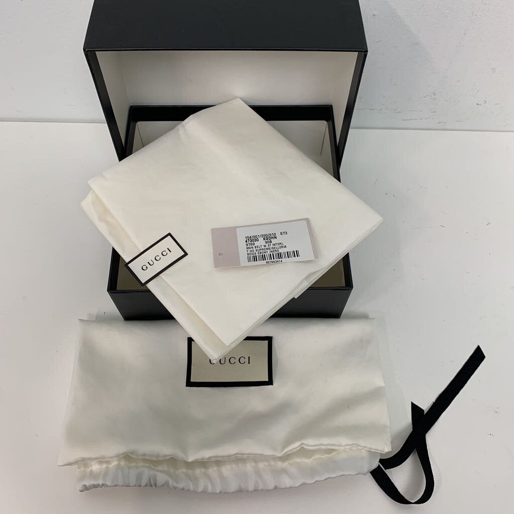 Gucci belt box and dust online bag